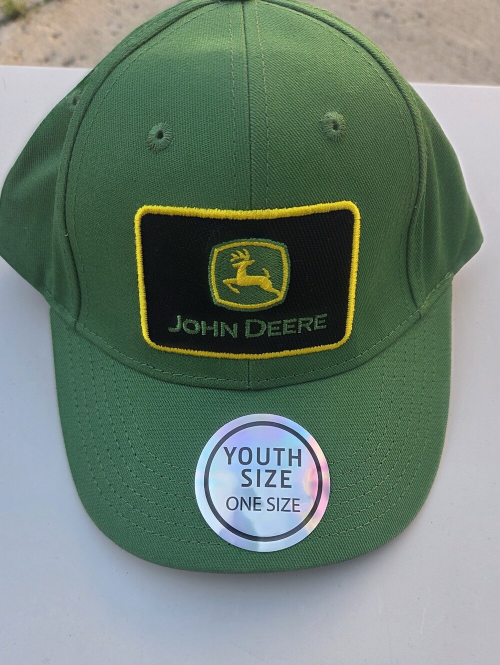 John Deere Bright Green Adjustable Cap with Embroidered Logo